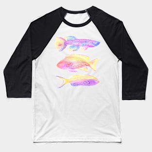 Rainbow Fishes Baseball T-Shirt